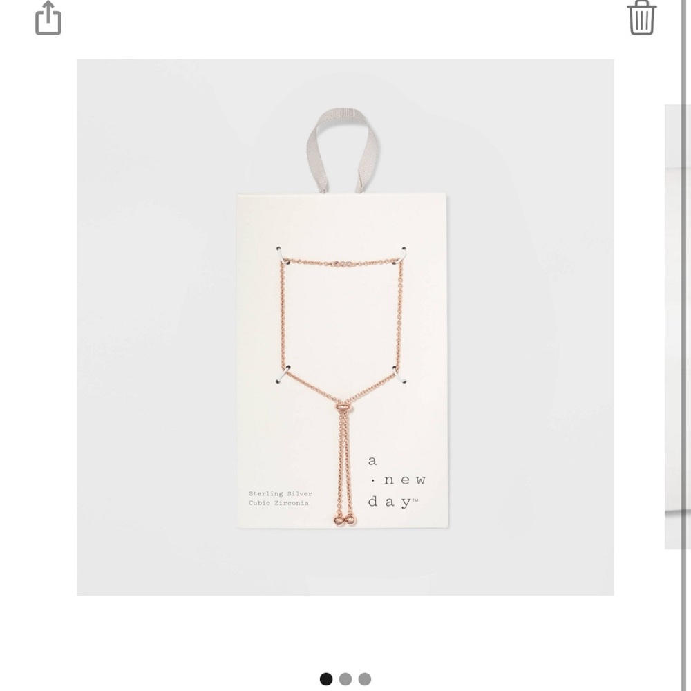 A New Day Rose Gold Y-Chain Bracelet